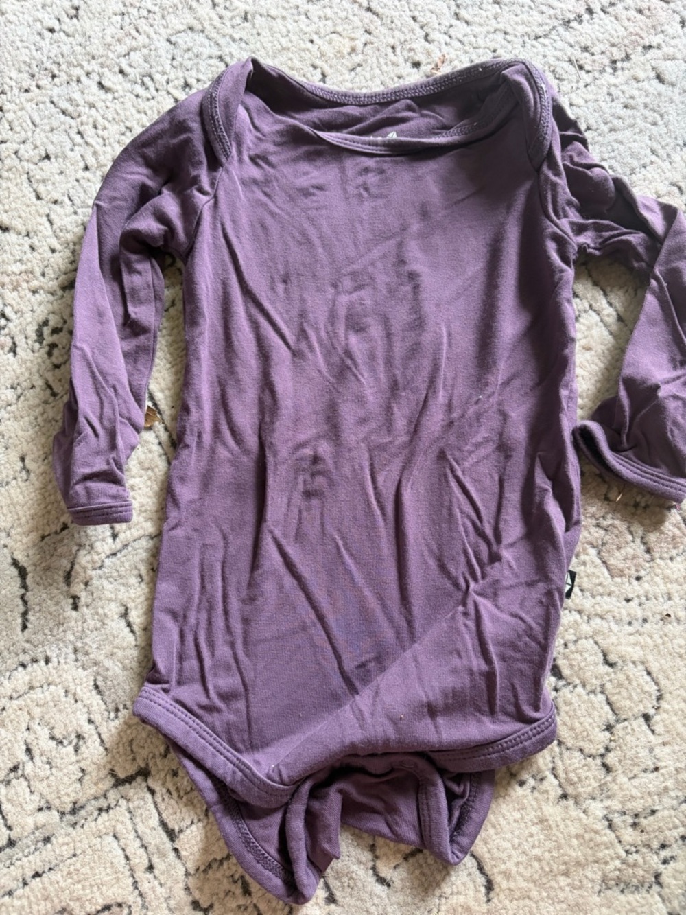 Kyte BABY Long-Sleeve Purple Baby Bodysuit